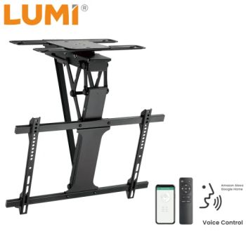 Wholesale LED LCD Folding Motorized TV Ceil VESA Bracket Mount for 32"-75" Flat Screen and Curved TVs - Lumi Legend Corporation - China