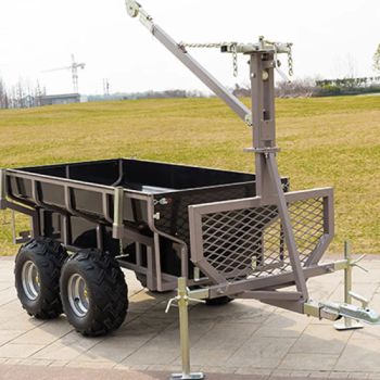 Wholesale Grey Color with Four Wheel Utility Farm Trailer Box Trailer - TAIZHOU HUANGYAN TENGFEI MACHINERY CO., LTD. - China