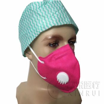 Disposable Industrial Protective N95 Face Mask with Valve Pink - Hangzhou Xinrui Medical Device Co., Ltd. - China
