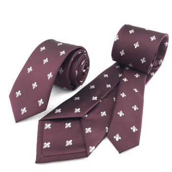 Beautiful Mens Wholesale Custom 100% Polyester Private Label Wine Neckties with Self Tipping - Shaoxing Haoweiside Trading Co., Ltd. - China