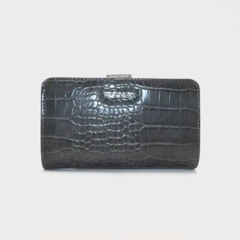 Women Croc PU Leather Wallets Lady Card Holder Case Classic Purse Squre Wallet for Girls - Guangzhou CF Leather Co., Ltd. - China
