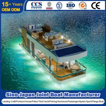 American Luxury Design Modern Pontoon House Boat Floating House Boat Modular Aluminium Alloy House Boat Manufacturer - Qingdao Yamane Ryu Yacht Manufacturing Co., Ltd. - China