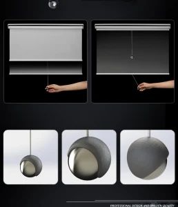 Cordless Roller Blinds Shades Spring Window Blinds 100% Blackout - SHAOXING INNO-WORKS TEXTILE CO., LTD. - China