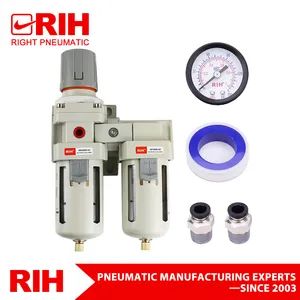 Air Line High Quality Air Compressor Filter Regulator AC4010 Air Filter Regulator Lubricator Unit - Yueqing Right Pneumatic Co., Ltd. - China