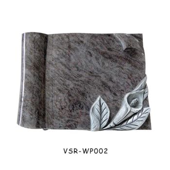 Granite Flower Carving Memorials Plaques for Headstone Tombstone - Xiamen V-seri Stone Import and Export Co., Ltd. - China