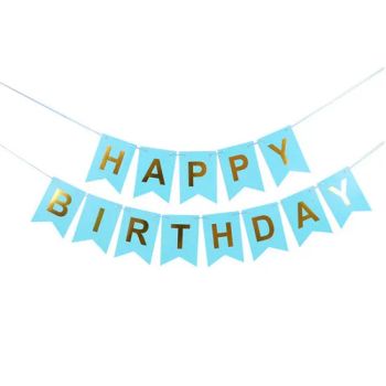 Foska Party Flag Background Decoration Glitter Birthday Paper Banner - Anhui Sunshine Stationery Co., Ltd. - China