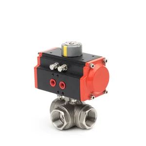 Q14f Q15f High Platform Three Way Tee Internal Thread Ball Valve - Zhitai Technology Group Co., Ltd. - China
