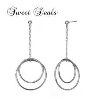 Fashion Simple Circle Earrings Women's Stainless Steel Earrings - Guangzhou Mimier Jewelry, Co, Ltd. - China
