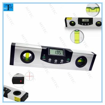 Laser Digital Mini Spirit Level 150mm 4X90 0.05Res 0.2Prec A Acc DIN GB RoHS ISO MOQ100 1Y - Mitech Metrology Co., Ltd. - China