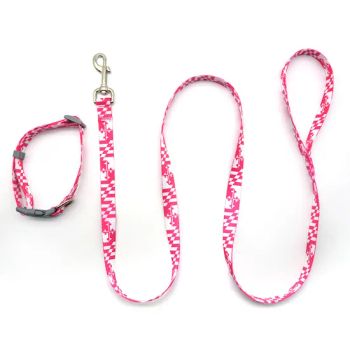 Custom Label Luxury Sublimation Polyester Pet Collars Leashes Dogs Cats - Fujian Jianxinsheng Intelligent Technology Co., Ltd. - China