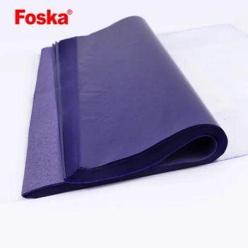 Foska Economical Blue Black Single Side 100 Sheets Graphite Paper for Tracing Patterns Onto Wood Paper Canvas - Anhui Sunshine Stationery Co., Ltd. - China