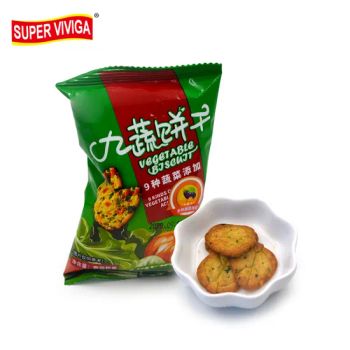 250g Nine Kinds of Vegetable Added Biscuit Cracker MOQ 500ctns Origin China Type Biscuit HS Code 1704900000 Shelf Life - Shantou Yixin Food Co., Ltd. - China