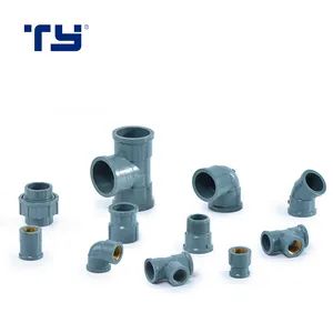 PVC Plastic Welded Pressure Pipe Tube Fittings Reducing Tee Socket Nail Back Nut NBR5648 OEM Tiger - Zhejiang Tianyan Holding Co., Ltd. - China