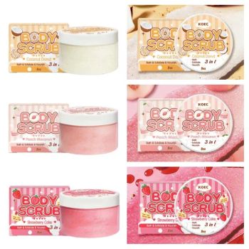 100% Natural Mineral Facial Exfoliating Scrub Anti Aging Peach Coconut Strawberry Scrub Body Face Scrub Organic Blackhead Clearing Fruit Facial Scrub - Yixing Allwin Products Co., Ltd. - China