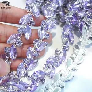 2025 Fashion Crystal Rhinestone Rhinestones Trim for Garment Accessories - Guangzhou JingPin Garment Accessory Co., Ltd. - China