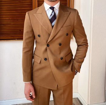 100% Wool Apparel Mens 2 Piece Formal Suits Slim Fit Blazer and Pants - SHANDONG AOSHI GARMENTS CO., LTD. - China