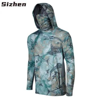Professional Outdoor Sun Protection Breathable Hooded Fishing Clothes with Ice Feeling - Shanghai Sizhen Trading Co., Ltd - China