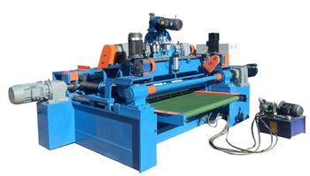 4FT spindleless veneer peeling machine Minimum Wood Core Diameter 28mm Feeding Mechanism Servo Feeding Motor Lubrication System Automatic Lubrication - Linyi Wanli Machinery Co., Ltd - China