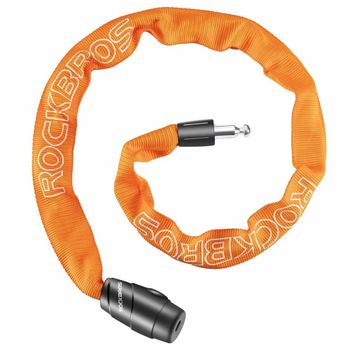 Combination Lock Rockbros Orange Color Bicycle Lock Brand ROCKBROS Lock Feature Combination Lock Special Feature Anti theft, Key - Boxwish - India