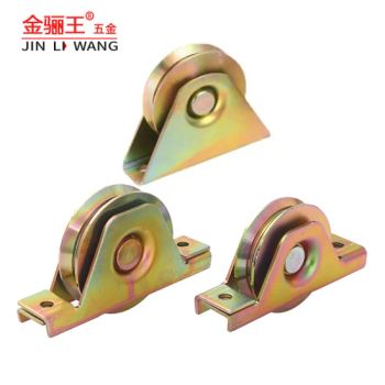 Y U V Groove Gate Wheel Industrial Door Track Caster Support All Customization Hardware Factory Direct Color Zinc Metal Heavy Duty Stable Sliding Gate Roller - Jiangxi Jin Bai Cheng Hardware Products Co., Ltd. - China