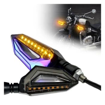 12V Universal Motorcycle LED Tail Turn Signal Lights Motor Bike Auxiliary Indicators Flashing Flowing Brake Rear Lights - Guangzhou Mosaike Modification Accessories Co., Ltd. - China