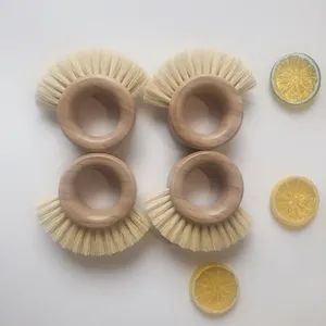 Organic Bamboo Mini Scrub Brush Pot Brushes Dish Scrubber for Household Cleaning - Yangzhou Muhe Trading Co., Ltd. - China