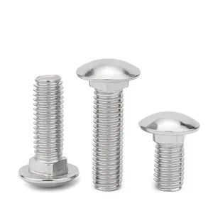 Stainless Steel 304 M8X40 Domed Head Square Neck Bolt Origin China Customized Yes Head Style Round HS Code 73181510 Trademark Rankoo - Rankoo Fastener Co., Ltd. - China