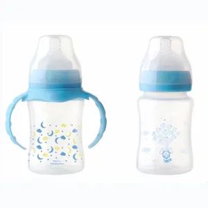 Hot Sell 8oz Baby Water Bottle Wide Neck Baby Feeder Feeding Bottle with Handle - Kingsun Baby Products Co., Ltd. - China