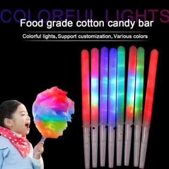 Concert Party Supplies LED Cotton Candy Glow Stick Colorful Marshmallow Light Stick - GLORIOUS PROMO CO.,LIMITED - China