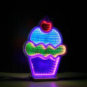Wholesale New Decorative Lights Innovative Infinity Mirror Neon Light Cake Tunnel Lights for Brithday Party Wedding Decorations - Shaoxing Yuejin Arts & Crafts Co., Ltd. - China