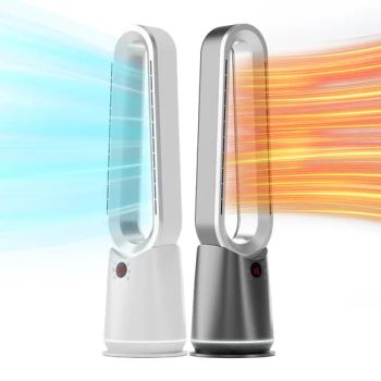 Living Room Floor and Desktop Use Combo Heater Bladeless Fans Cool and Warm Air Bladeless Swing Fan Remote Control Tower Fan - Hangzhou Crossbow Brand Electric Appliance Co., Ltd. - China