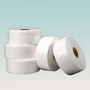 White Embossed Bathrooms Paper Towels Big Roll Toilet Paper Virgin Wood Pulp 4ply Jumbo Roll Paper for Restaurant Hotel Toilets - Quanzhou Bona Light Industry Co., Ltd. - China