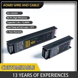 Aomei Premium LED Power Supply Driver for 12V/24V Systems Brand Aomei Origin China Trademark AOMEI HS Code 85472000 Modulation System - Zhongshan Aomei Wire and Cable Co., Ltd. - China