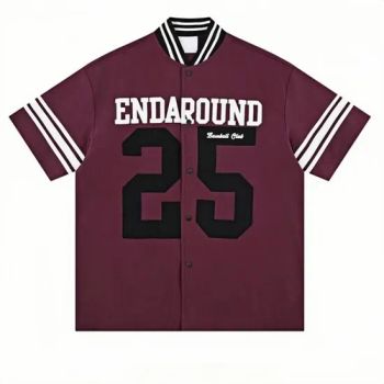 Endaround Lettered Baseball Jersey Number 25 Print Training Baseball Wear - Dong Guan Yuchen Fashion Co., Ltd. - China
