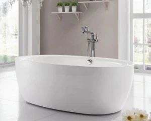 Bathroom Acrylic Free Standing Thin Edge SPA Bath Tub - Foshan Contop Bathroom Co., Ltd. - China