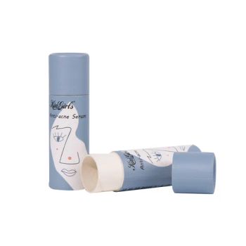 Biodegradable Cylinder Packaging Cardboard Lip Balm Lip Gloss Container Kraft Paper Tube - Ningbo Passen Technology Co., Ltd. - China