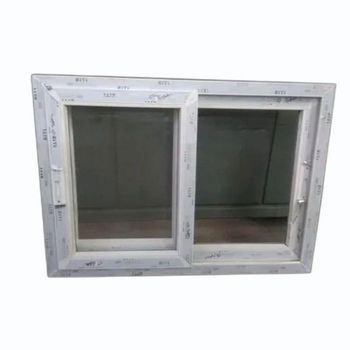 2 Track UPVC Sliding Window Frame Frame Material UPVC Usage Safety Purpose Window Track 2 Track Frame Thickness 3inch Finishing Color - H R Window Solutions - India