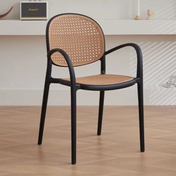 Home Furniture Nordic Colorful Plastic Chairs Outdoor Stackable Dining Chair with Armrest - TIANJIN CHRCASE FURNITURE TECHNOLOGY DEVELOPMENT CO., LTD. - China