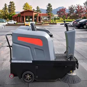 Trash Can Drive Floor Cleaning Road Sweeper Machine Cordless Rechargeable Floor Sweeper - Lu'an Woma Import and Export Co., Ltd. - China