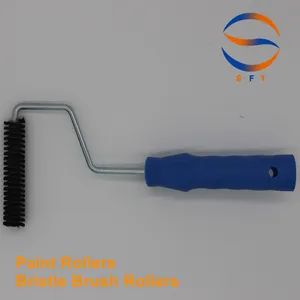 25mm Diameter Paint Bristles Rollers FRP 125mm Long Black 6-7.8mm Pure Pig Mane 1Y - SFT Industries Co., Ltd. - China