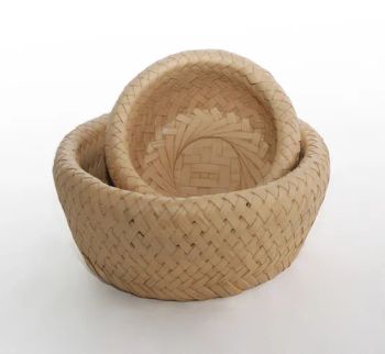 High Imitation Resin Bamboo-Woven Basket / Vase for Artificial Flowers for Home Decoration / Hotel Decoration - Chaozhou Fints Craft & Gift Manufactory - China