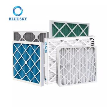 Customized Merv 6 Merv 8 Merv 11 Merv 13 Cardboard Frame Pleated Panel AC Furnace HVAC Air Filter - Nanjing Blue Sky Filter Co., Ltd. - China