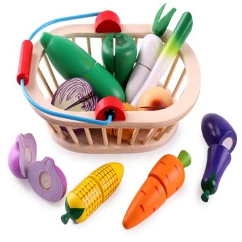 Simulation Wooden Fruit Vegetable Cutting Pretend Play Preschool Kids Toys - Ningbo Shone Med-Tech Co., Ltd. - China