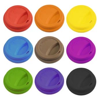 Recyecable Cup Covers 62mm 73mm 80mm 90mm for Coffee Cups White Black Transparent PS Cpla PP Reusable Cup Plastic Silicone Stretch Lids - Jiaxing Hua Gong Rubber & Plast Co., Ltd. - China