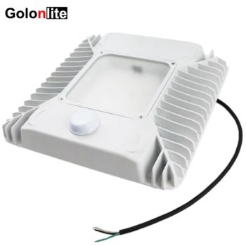 Surface Ceiling Mount Motion Sensor 150W LED Canopy Light Shape Square Style modern IP Rating IP65 HS Code 9405409000 Shade Type Plastic - Golon Manufacturing Co., Ltd. - China