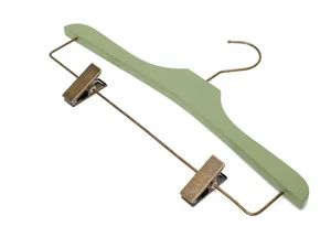 Chic Wooden Hanger with Clips for Skirts, Pants, and Coats - Yeelin Arts & Crafts Factory - China