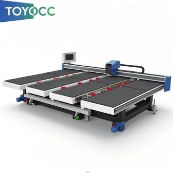 PLC - Controlled Glass Sheet Cutter Origin China Trademark toyocc Control System PLC HS Code 8428909090 Specification - Qingdao Toyo Industry Co., Ltd. - China