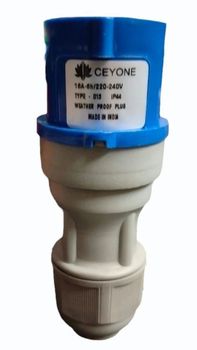 3 Pin IP44 Ceyone Industrial Plug, 16A Brand Ceyone Material PVC IP Rating IP44 Pin Type 3 Pin Certification Ce Voltage Rating - Active Tools And Power Corporation - India