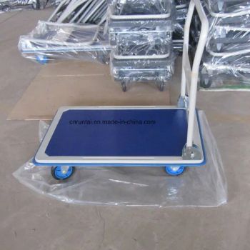 Four Wheels Heavy Duty Platform Hand Truck (pH300) Style Folding Material Steel Wheel Amount 4 HS Code 87168000 Trademark Ruitai - Qingdao Runtai Botanical Garden Tools Co., Ltd. - China