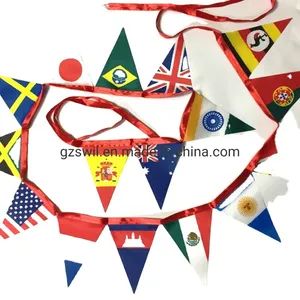 Custom Flag Bunting All Countries Flag Banner with String Pennant - Swil Limited - China